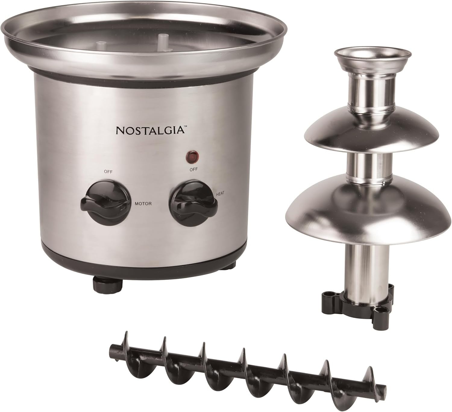3 Tier Chocolate Fountain Machine Electric Fondue Stainless Steel