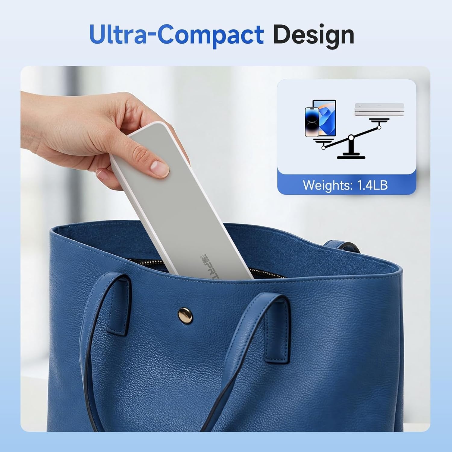 iDPRT Bluetooth Thermal Printer Wireless Inkless Portable A4 Mobile Printer