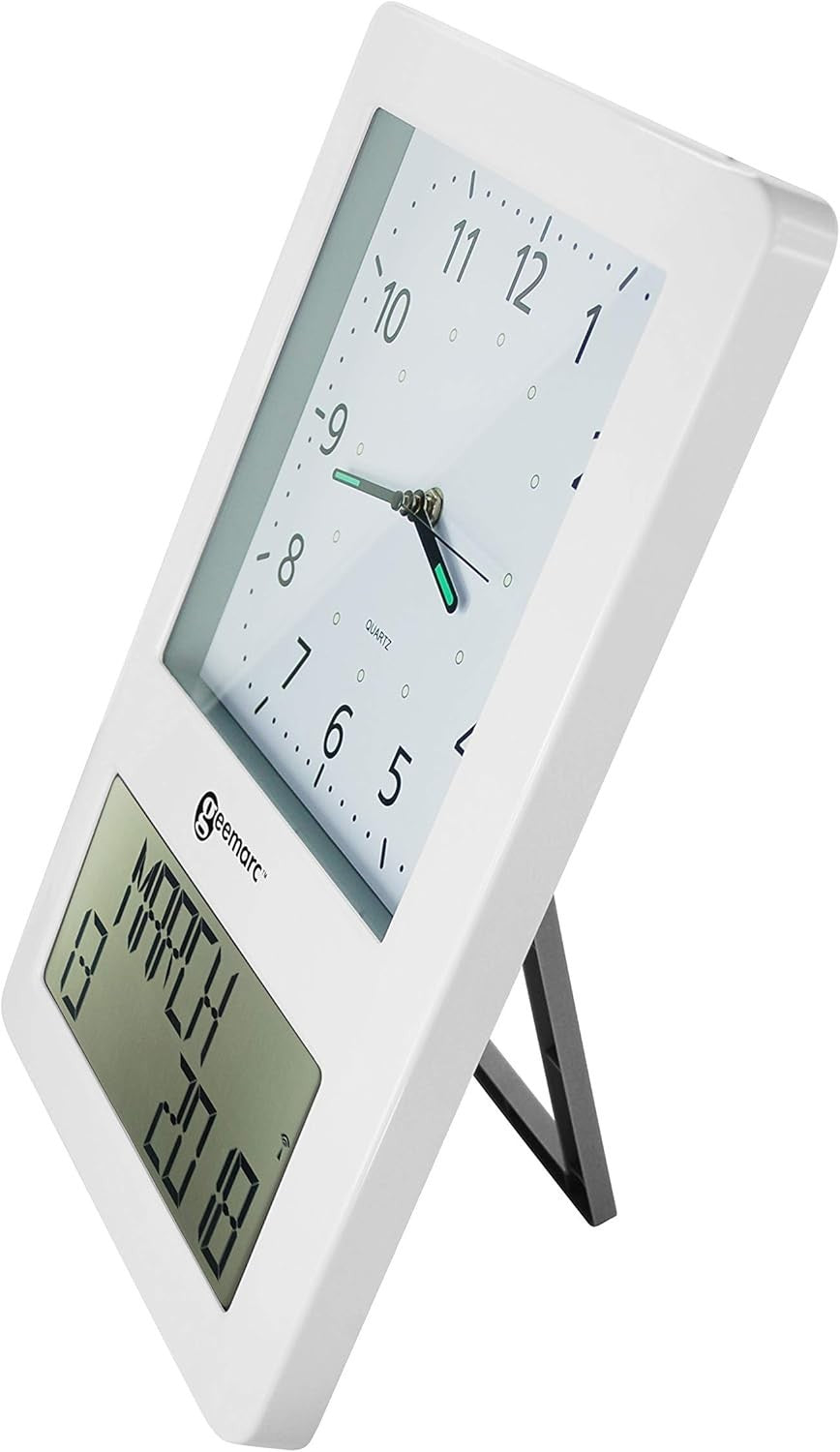 Easy-Read Dementia Clock with Auto Time-Set, Large Digits & Lock Feature