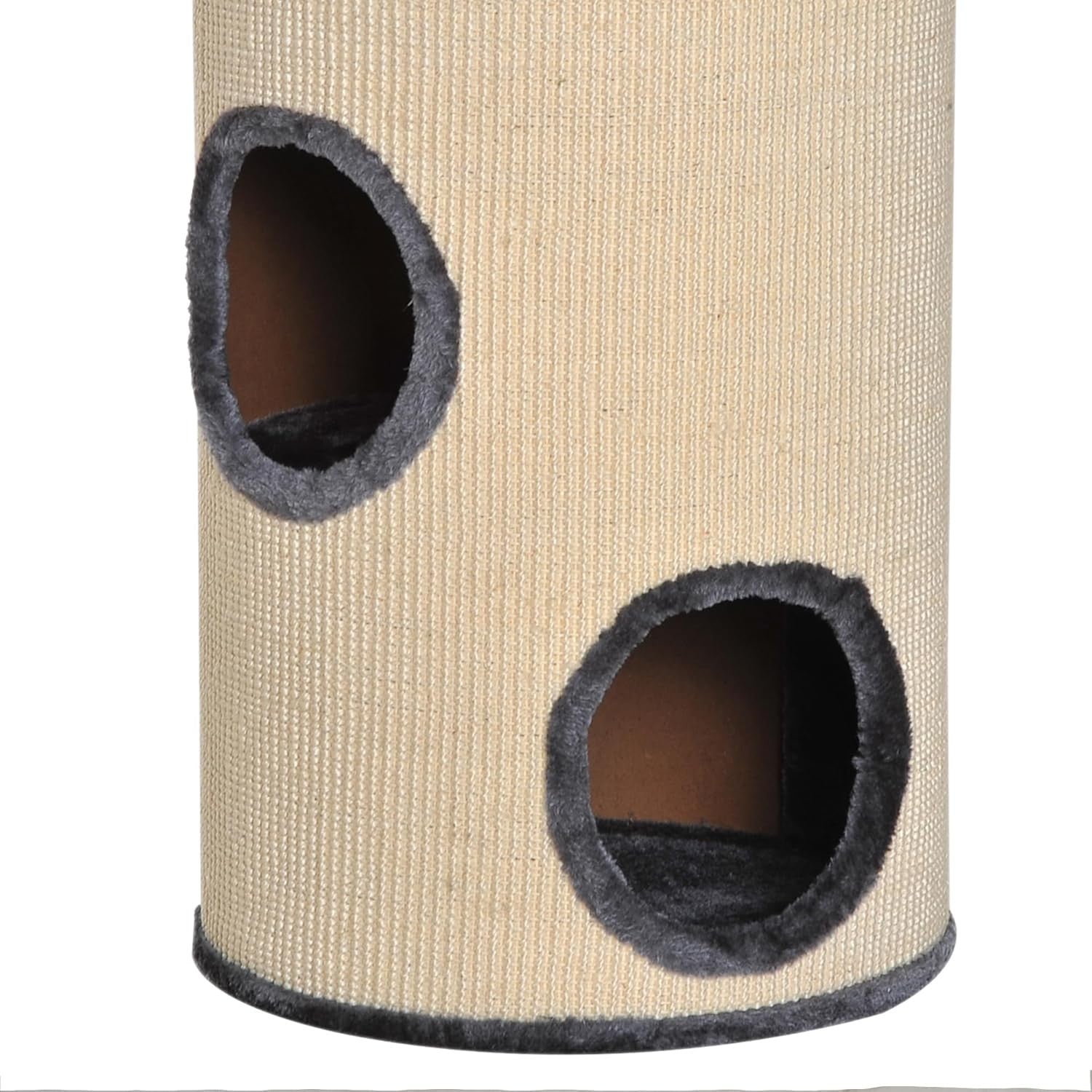 70cm Cat Scratching Post Barrel Condo Sisal Activity Tower Indoor