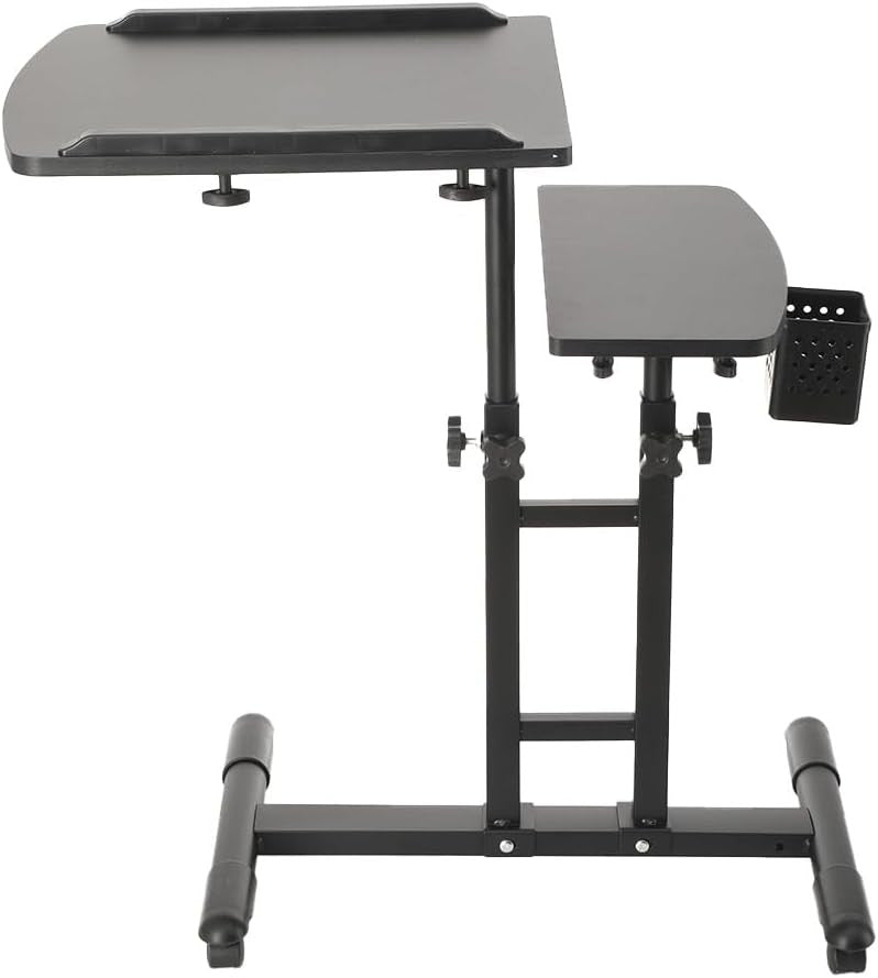 Adjustable Tattoo Workstation Table Double Layer Height Tilt Desk Stand