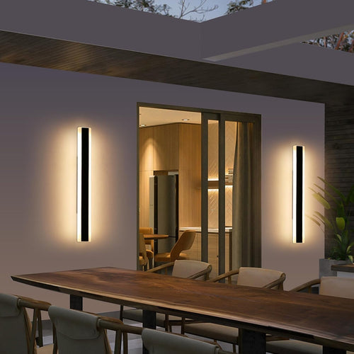 Outdoor LED Wall Lights 80cm Waterproof Modern Garden Lights Warm White