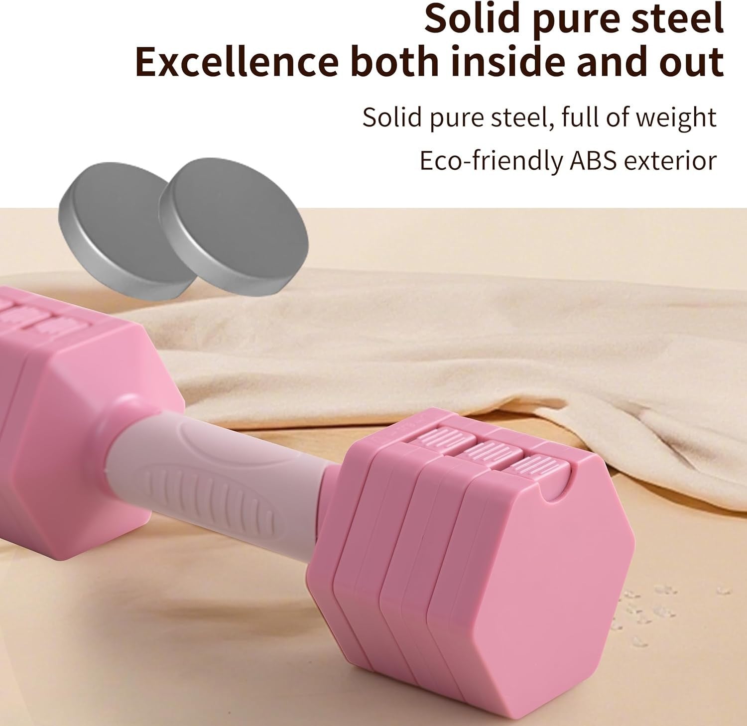 5.5lb Swing Dumbbell Adjustable Dial Weight Non Slip Home Training