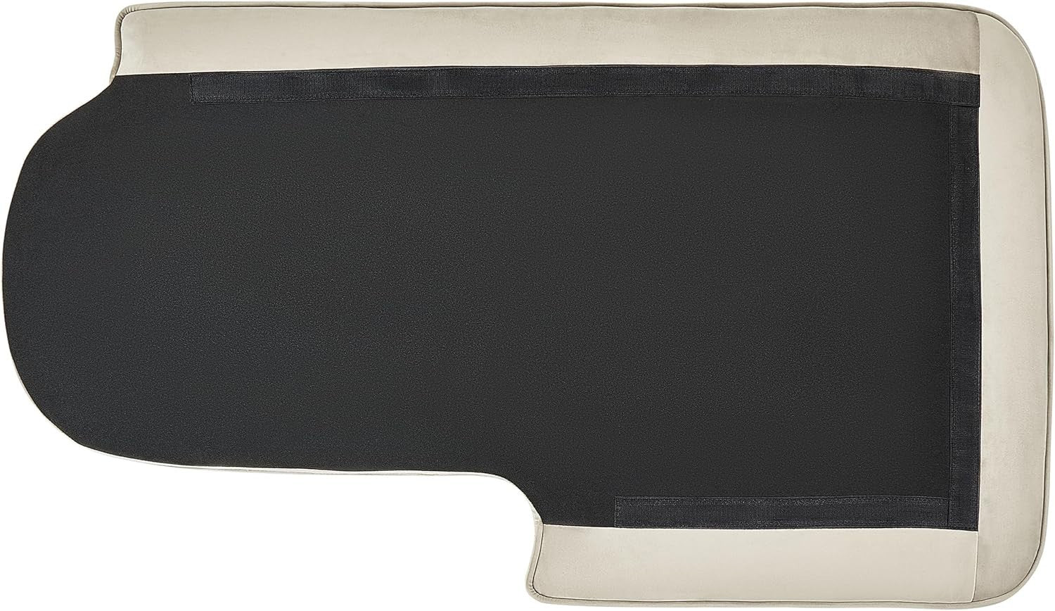 Beige Velvet Chaise Lounge Sofa | Left Hand, Modern Legs, Soft Upholstery
