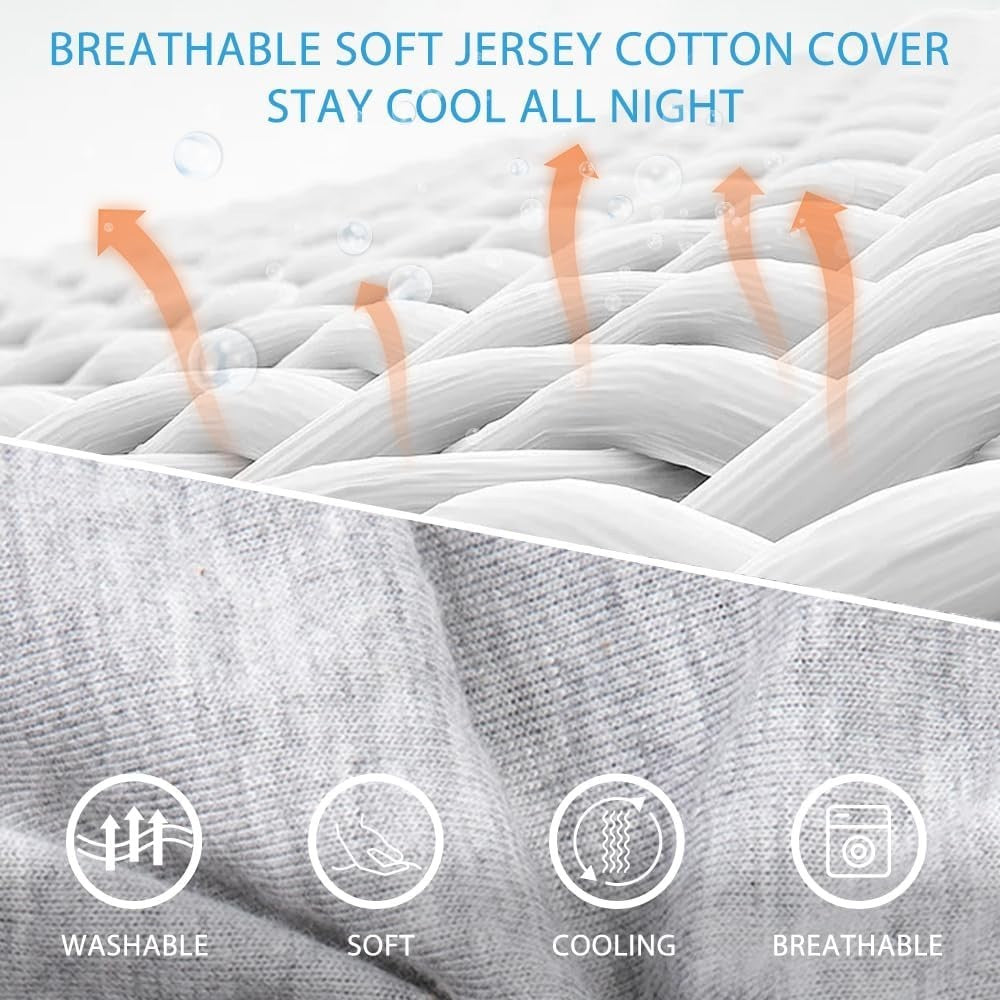 Cooling Pregnancy Pillow J Shape Full Body Maternity Support Removable Cover