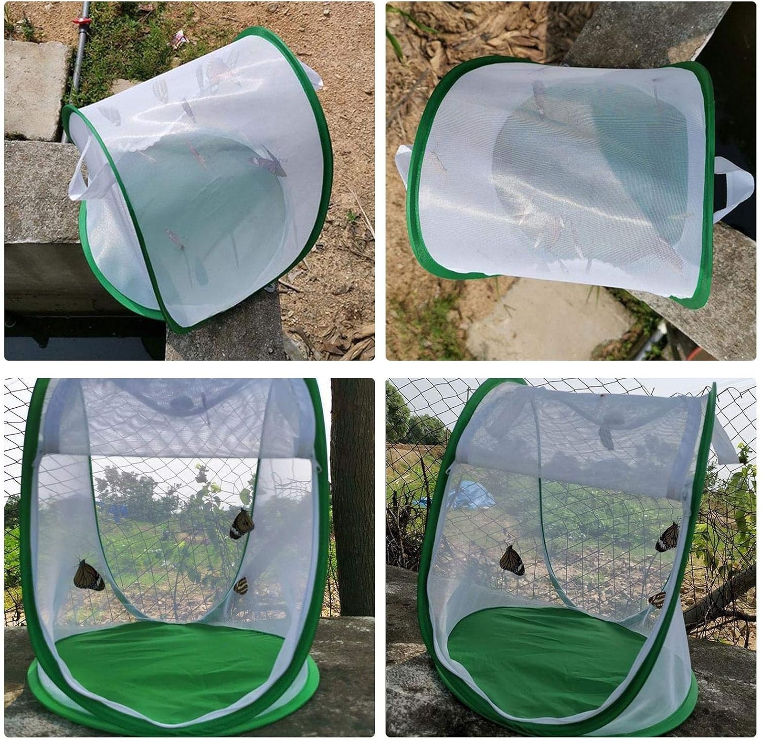 Mini Pop-Up Greenhouse Plant Cover Portable Grow Tent with Zipper Door