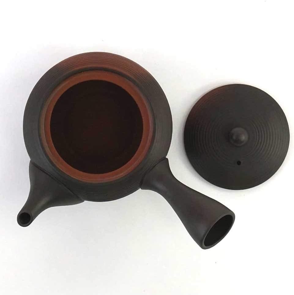 Japanese Kyusu Teapot 350ml Tokoname Clay Ceramic Tea Pot Brown