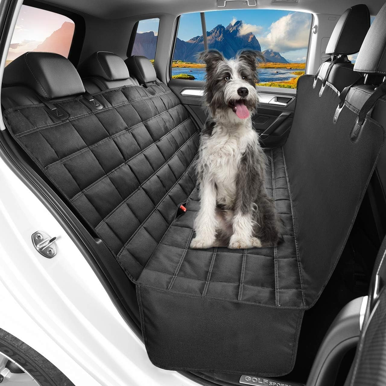 Waterproof Dog Car Seat Cover Hammock Rear Bench Protector SUV Truck
