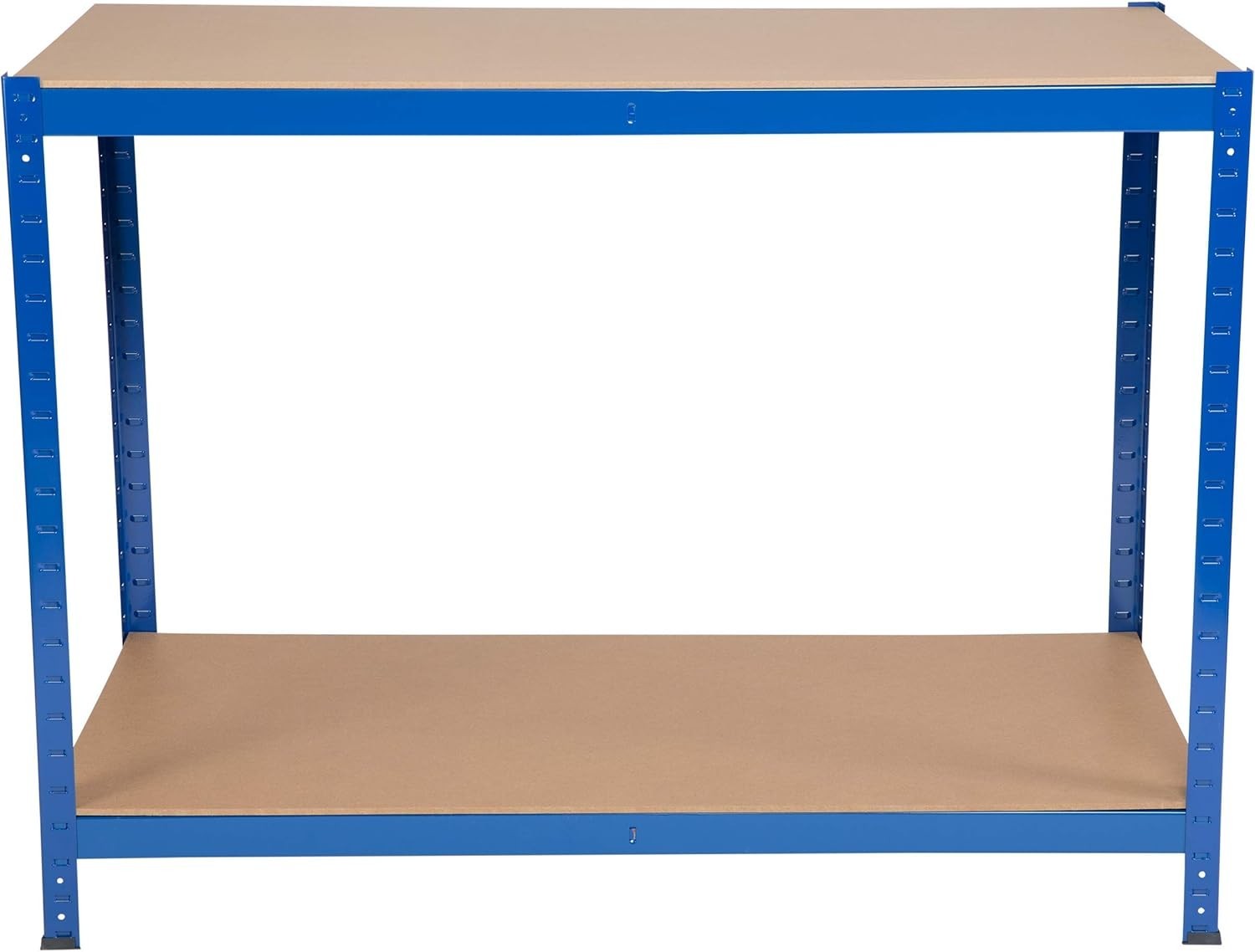 Heavy Duty Garage Workbench 300kg Steel Frame MDF Top 1200mm Wide Storage Shelf