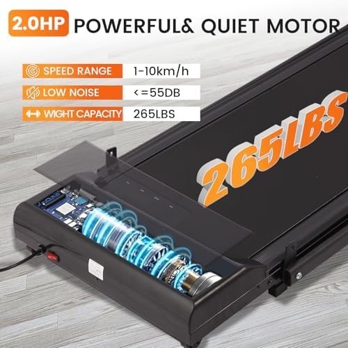 3-in-1 Foldable Walking Pad Under Desk Treadmill w/ Handle 10km/h Home Fitness