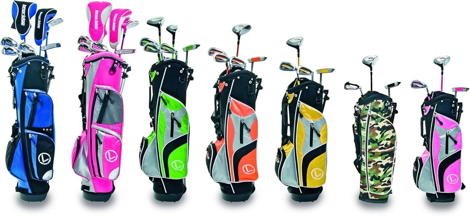 Junior Golf Club Set Ages 4+ Right Hand Driver Irons Putter Stand Bag