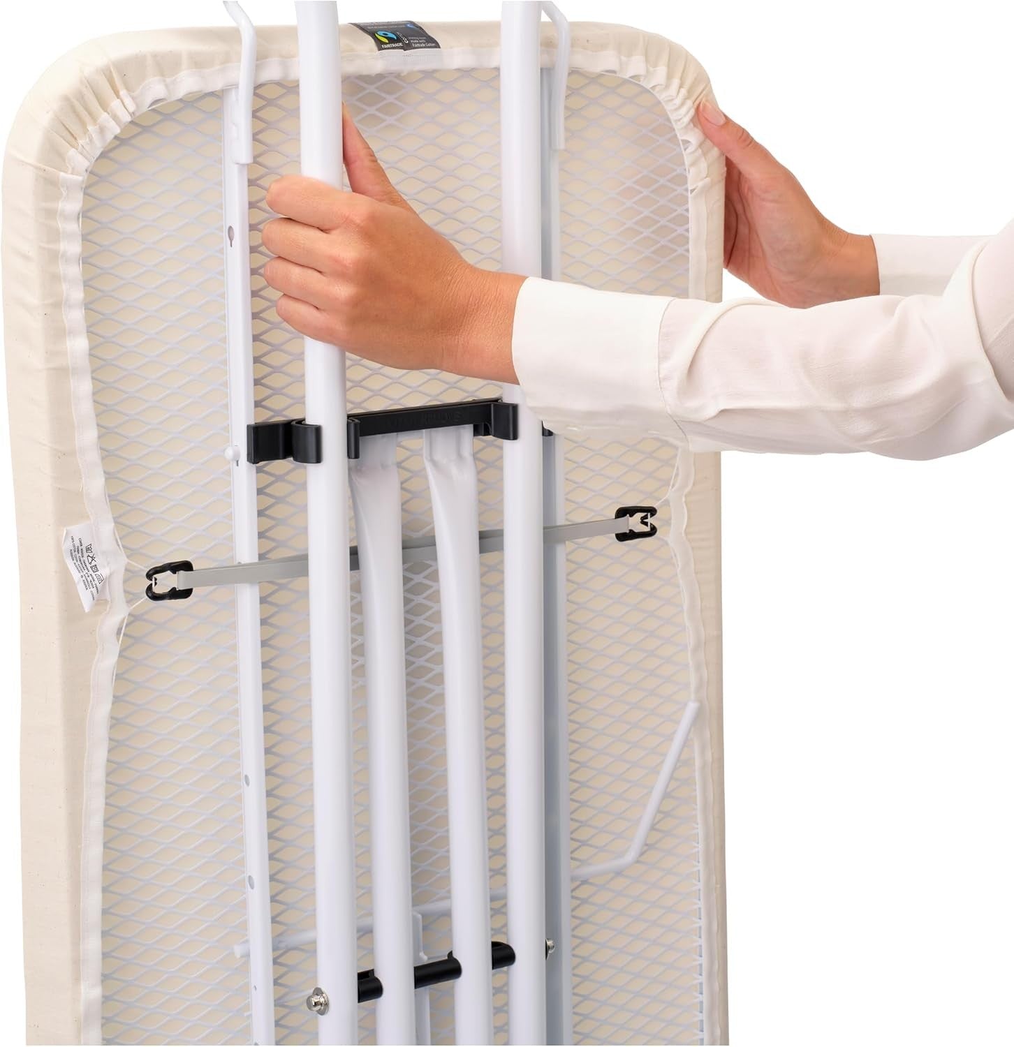Ironing Board with XL Steam Unit Holder Adjustable Height Non-Slip 124x38cm