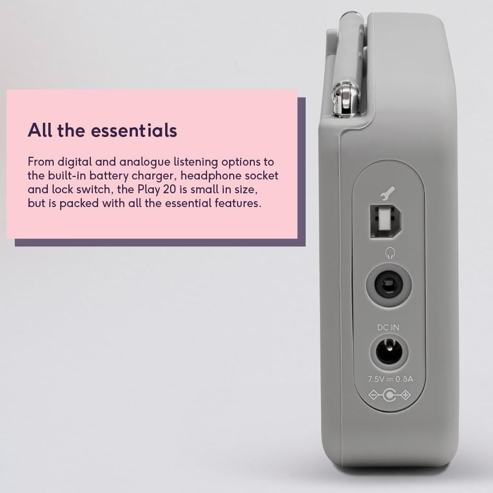Portable DAB/FM Digital Radio with Colour Screen & Headphone Socket