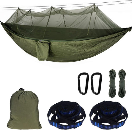 Outdoor Camping Hammock with Mosquito Net 260x140 cm Lightweight Durable