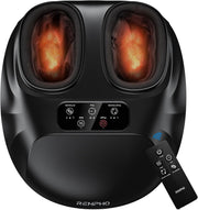 Electric Foot Massager with Heat, Shiatsu Kneading & Remote Control for Size 14