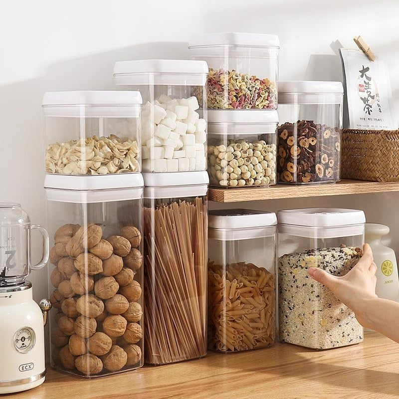 12PCS Airtight Food Storage Containers BPA Free Cereal Pantry Set