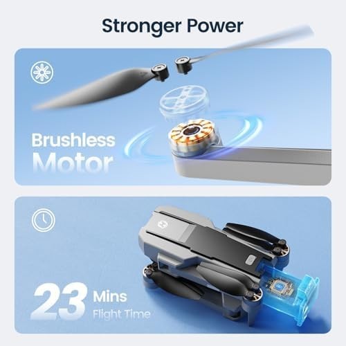 4K GPS Drone with Camera Foldable 5G Transmission Auto Return 23Min Flight