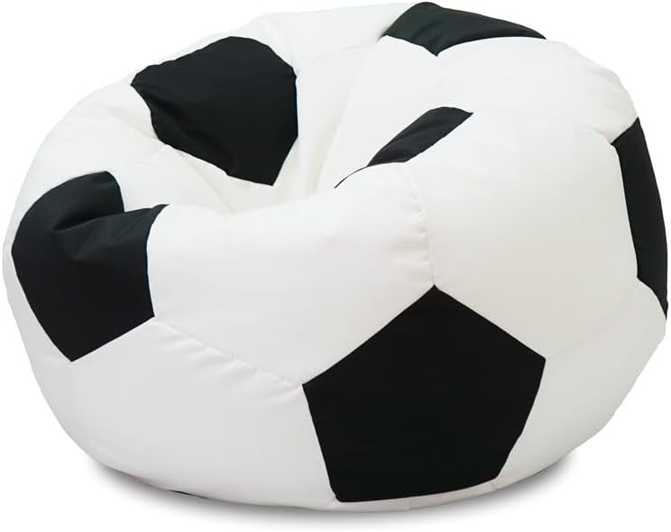 Kids Football Bean Bag Chair Kids Room Seat Durable Washable Playroom Gift