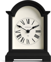 Mantel Clock Classic Arch Roman Numerals Silent Desk Shelf Black