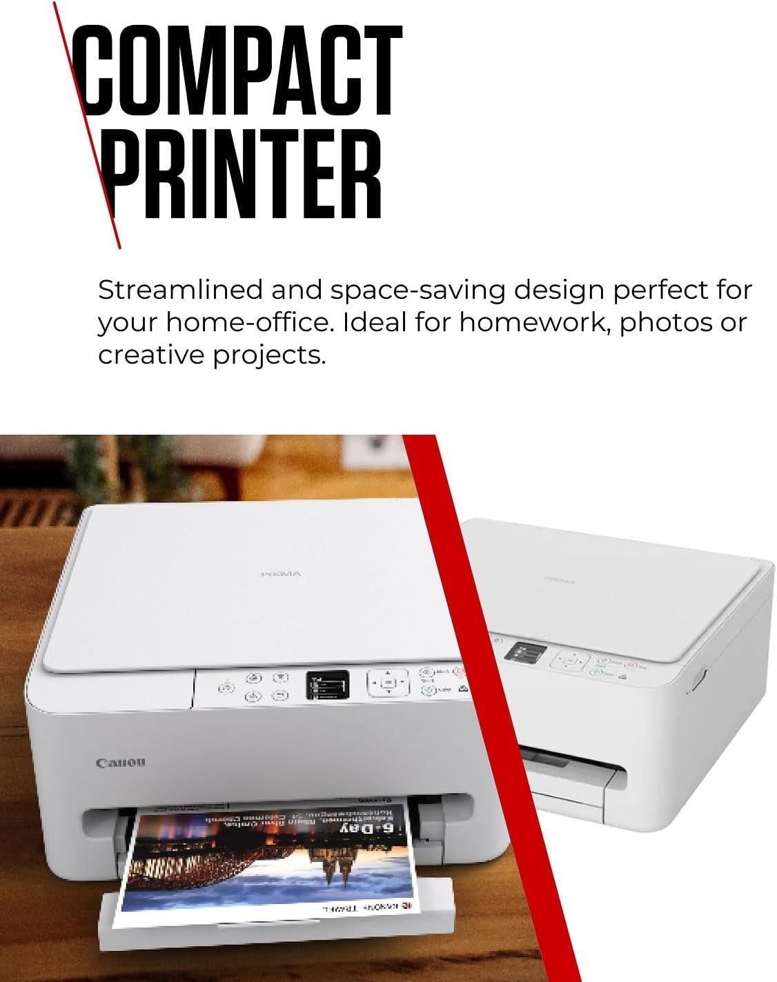 Wireless All-in-One Printer A4 Duplex OLED Display White