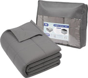 6kg Weighted Blanket, Grey Cotton 125x180cm Anxiety Stress Relief