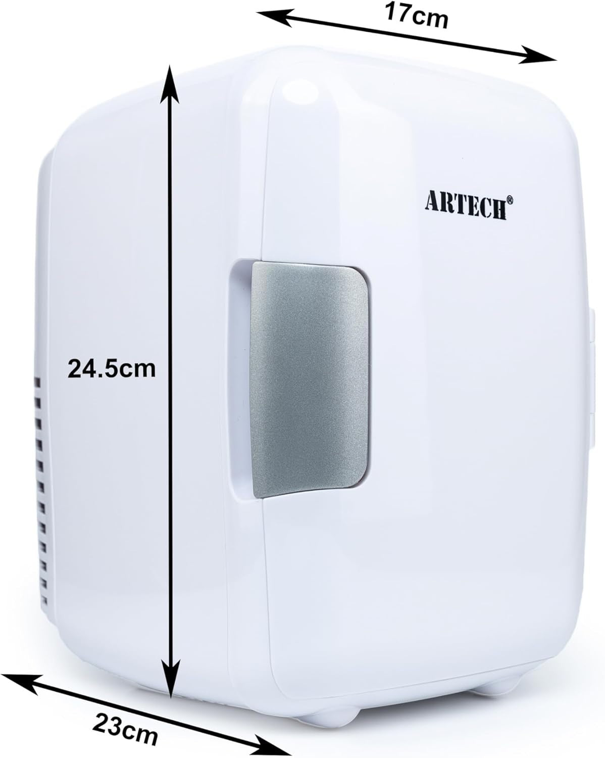Portable Mini black Fridge 4L AC/DC Cooler Warmer Bedroom Car Desk