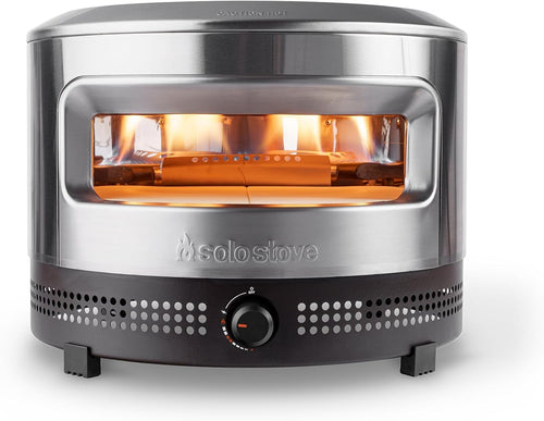 Outdoor Gas Pizza Oven | Stainless Steel 900°F Fast Heat BBQ Grill with Stone