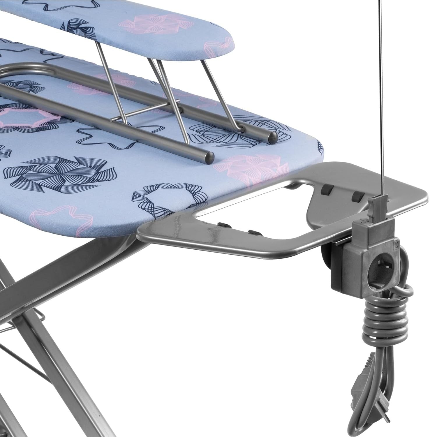 Extra Large Ironing Board with Extension Cable Folding Height Adjustable