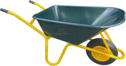 110L Heavy Duty Garden Wheelbarrow Green – Pneumatic Tyre w/ Plastic Tray 150kg