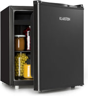 Portable Mini Fridge 46L Neo Black Freezer-On-Top LED Quiet Energy Saving