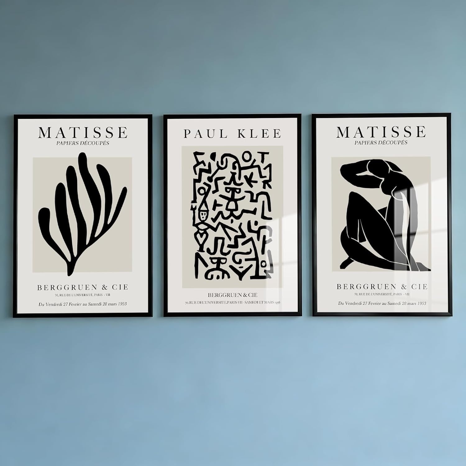 Beige Neutral Abstract Wall Art Set of 3 A4 Modern Minimalist Prints