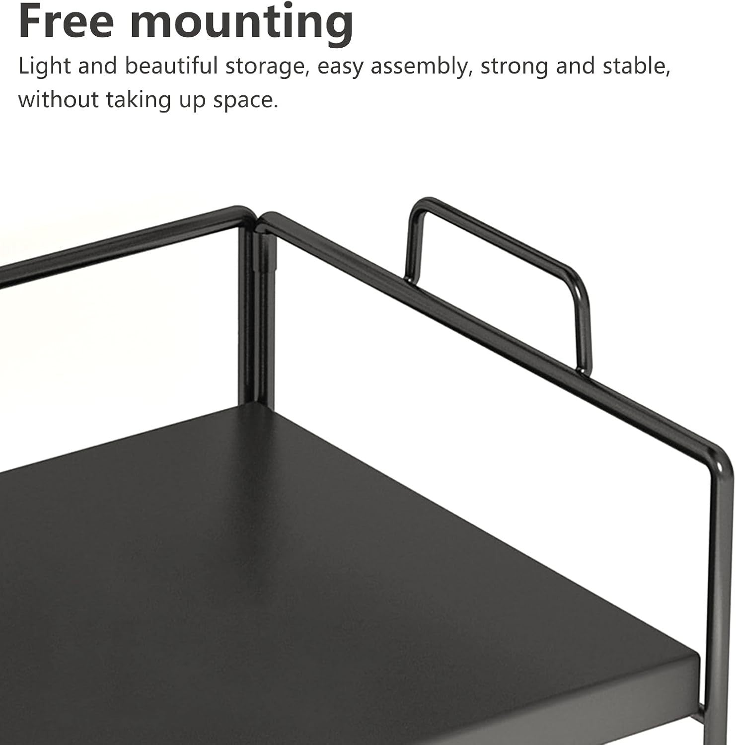 Desk Shelf Organiser Metal Storage Rack Tiered Bookshelf Display Stand