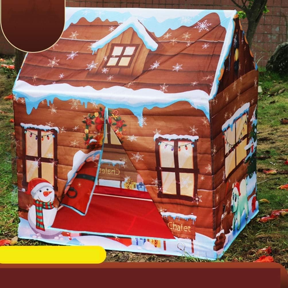 Kids Pop Up Play Tent Indoor Outdoor Christmas Playhouse Foldable
