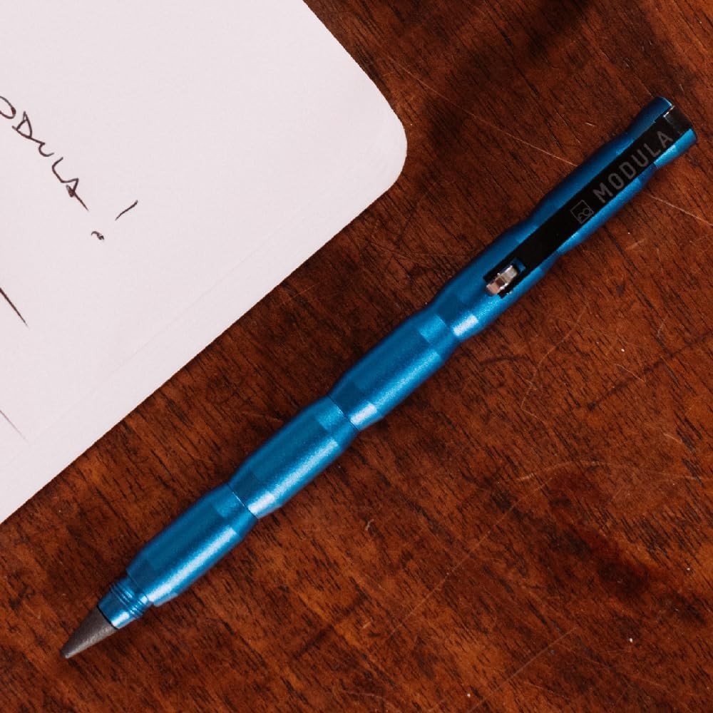 Multifunctional Stylus Pen Blue Aluminum Precision Writing Tool Gift