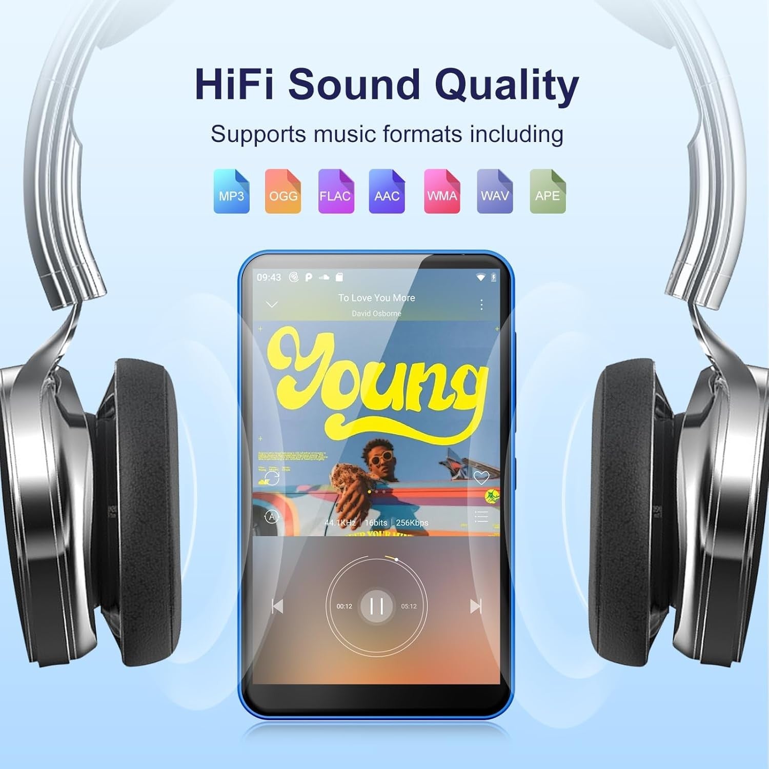 80GB MP3 Player 4" Touchscreen Bluetooth WiFi Spotify