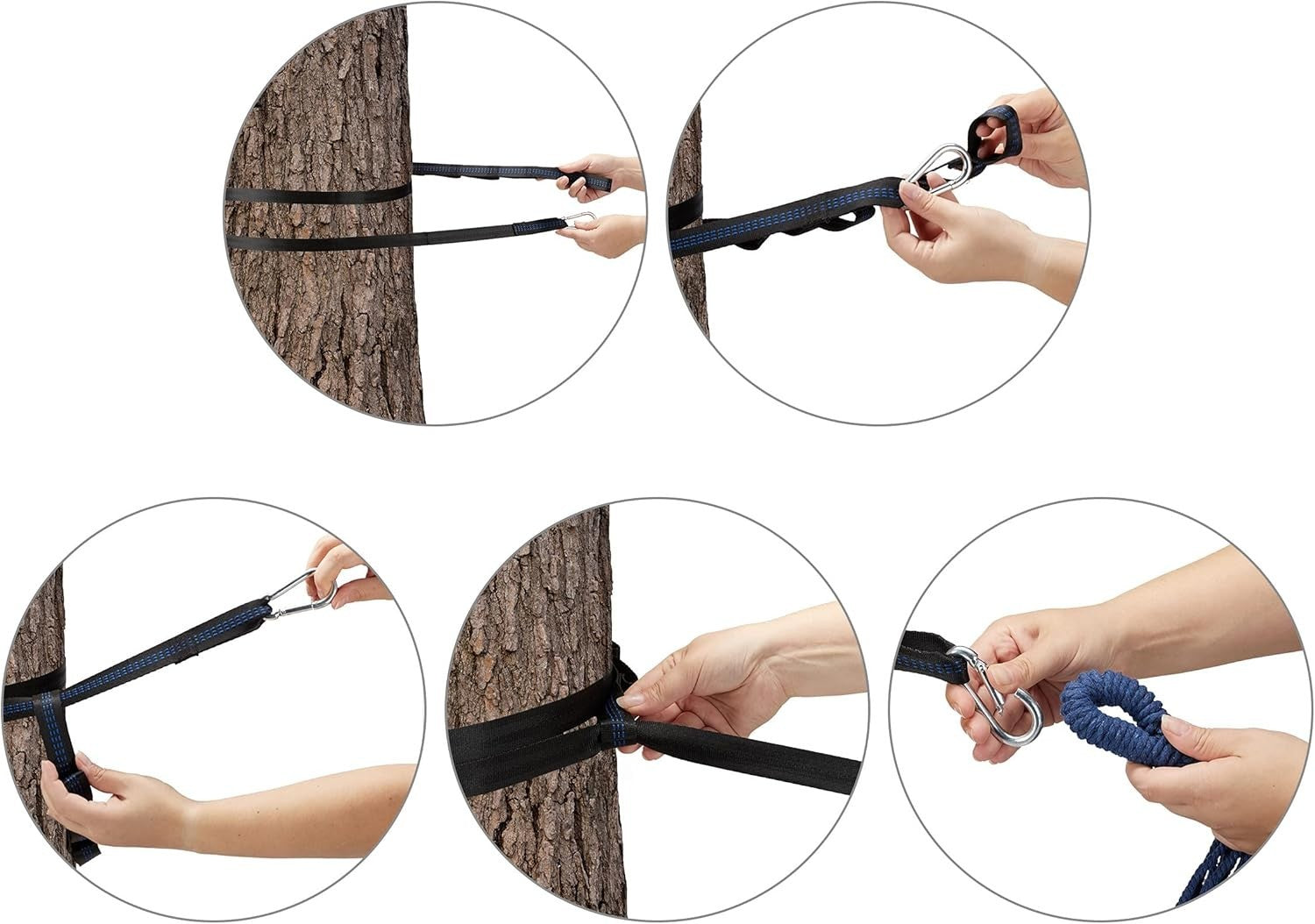 Blue-Green XXL Cotton Hammock for 2 Adults | Portable Indoor & Outdoor 272cm