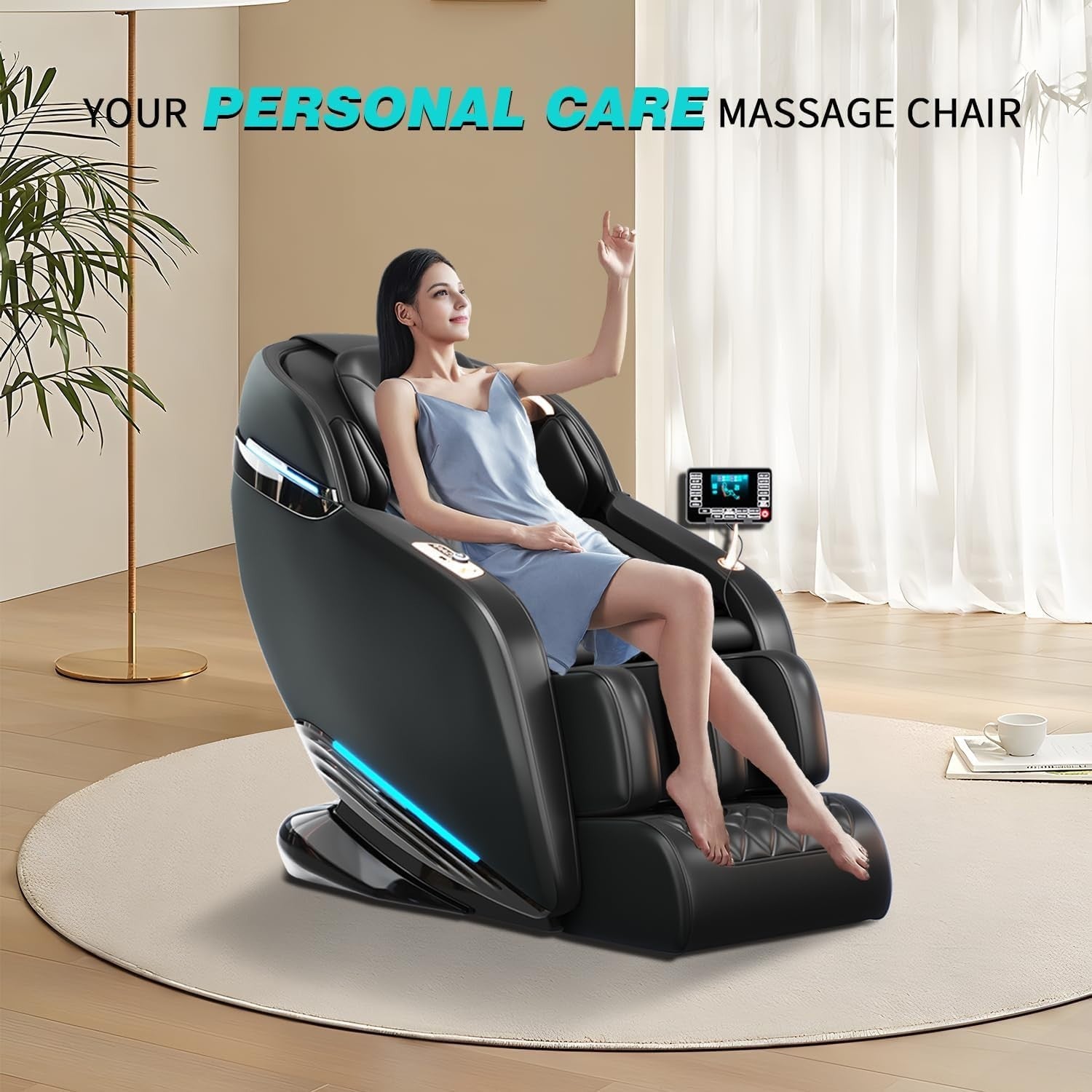 Full Body Electric Massage Chair Zero Gravity Recliner Heated with AI Voice