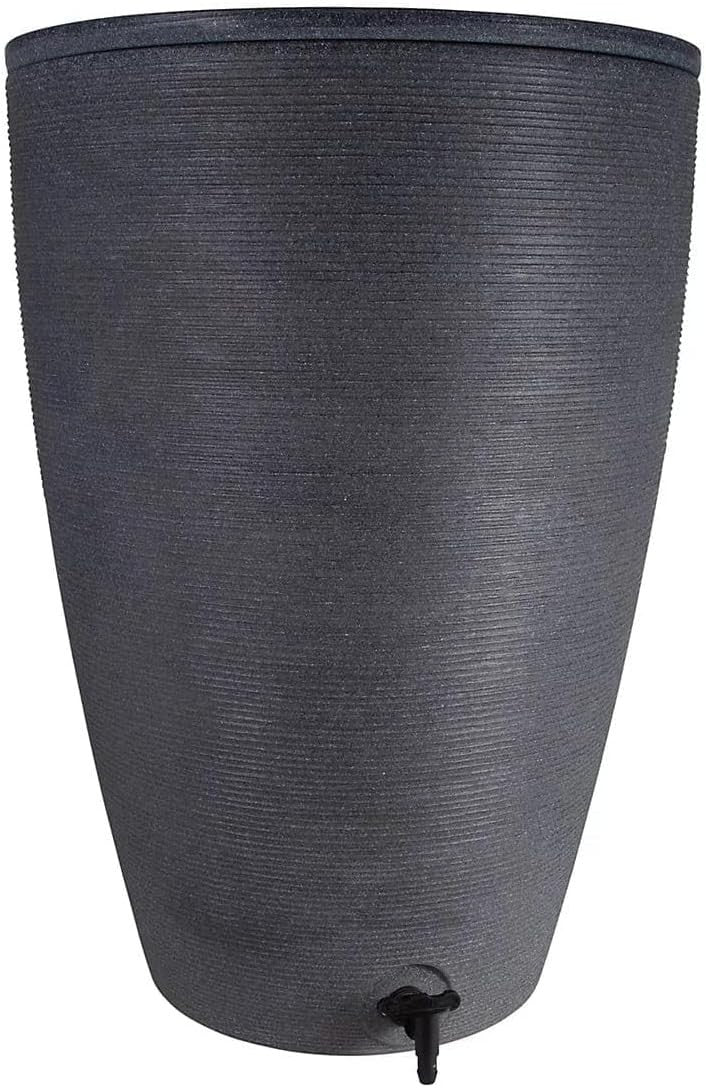120L Ash Garden Water Butt with Lid – Durable HDPE Rainwater Collector