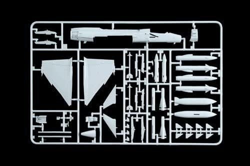 1:72 Scale Military Fighter Jet Model Kit, Detailed 195mm, Kids & Hobby Use