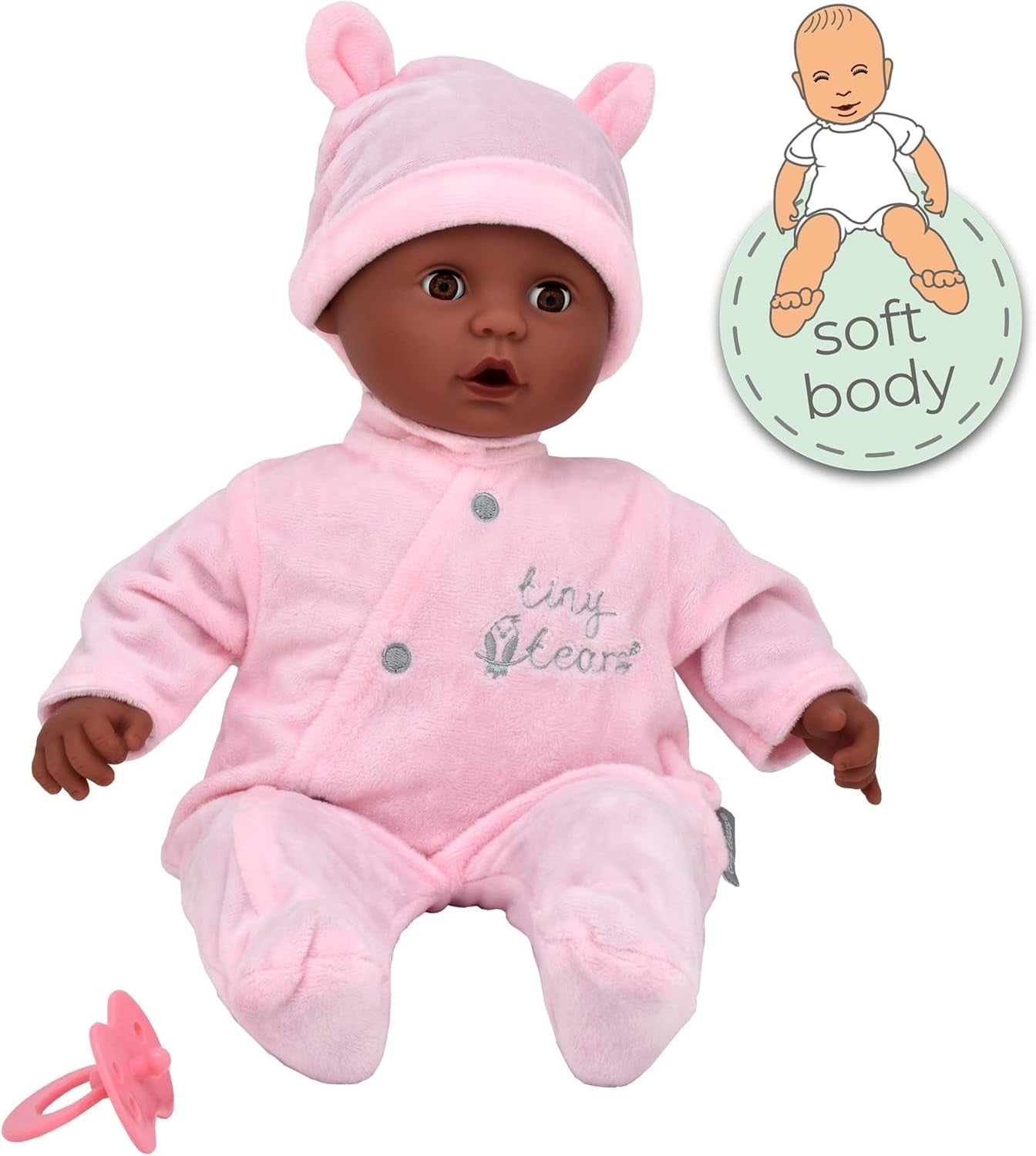 Baby Soft Doll 38cm Pink Outfit Sleeping Eyes Dummy Toddler 10m+