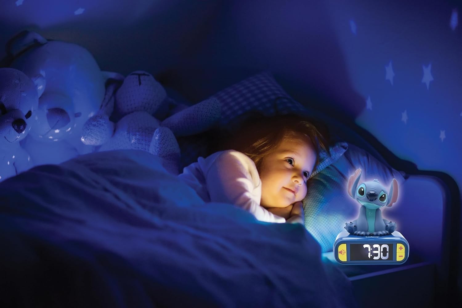 Kids Alarm Clock Night Light LED Display Snooze Cute Bedroom Gift
