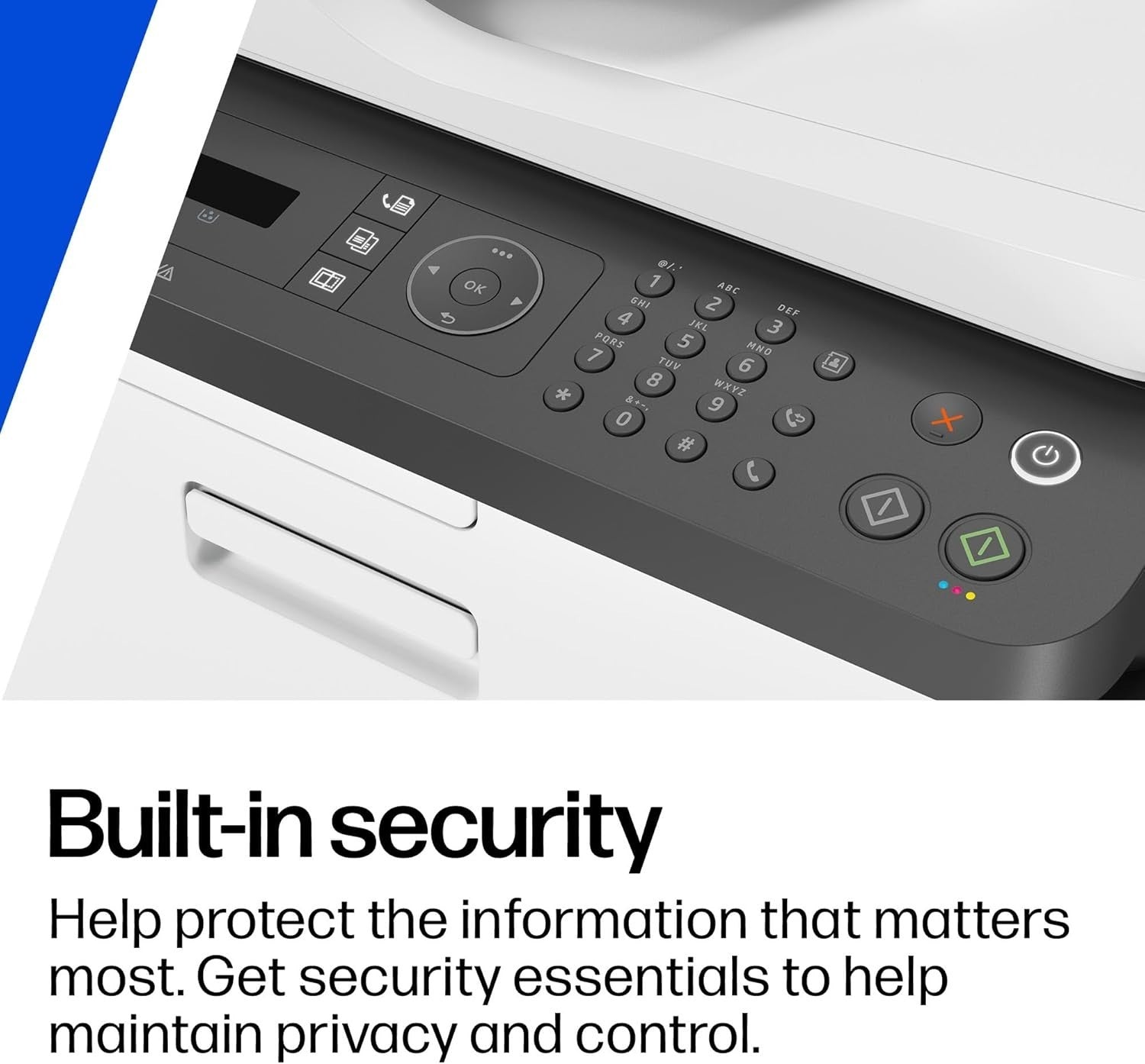 Colour Wireless Laser Multifunction Printer Fax A4 White WiFi