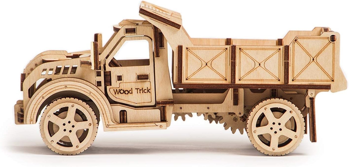 3D Wooden Truck Model Kit 215pc DIY Mechanical Vehicle Puzzle Gift