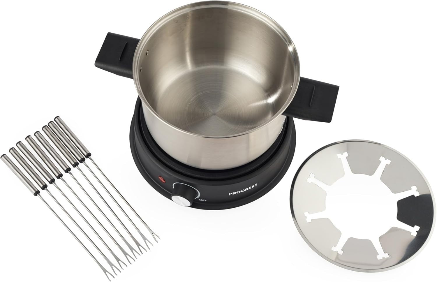 Electric Fondue Maker 1.5L Cheese Chocolate Pot 8 Forks 1500W