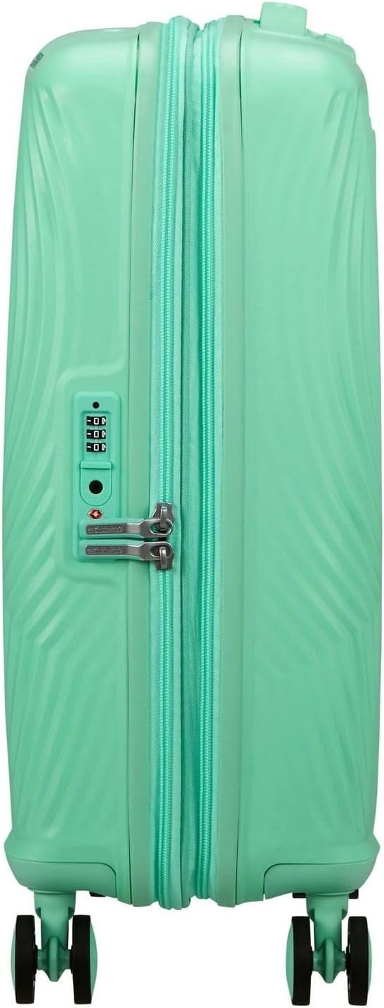 Cabin Hard Shell Suitcase Expandable 55cm TSA Lock Spinner Wheels Mint