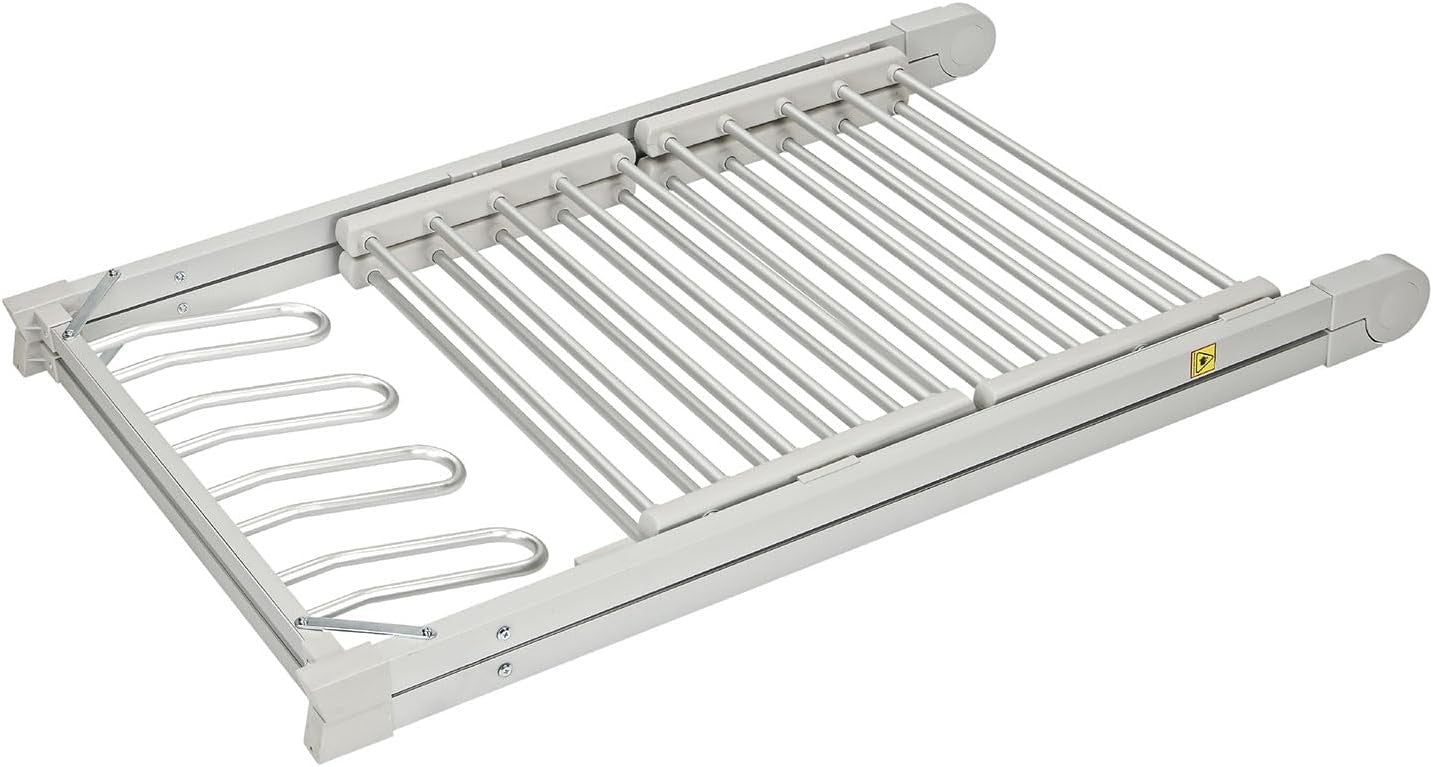 2 Tier Heated Clothes Airer Electric A Frame Folding Indoor Drying Rack 20 Rail
