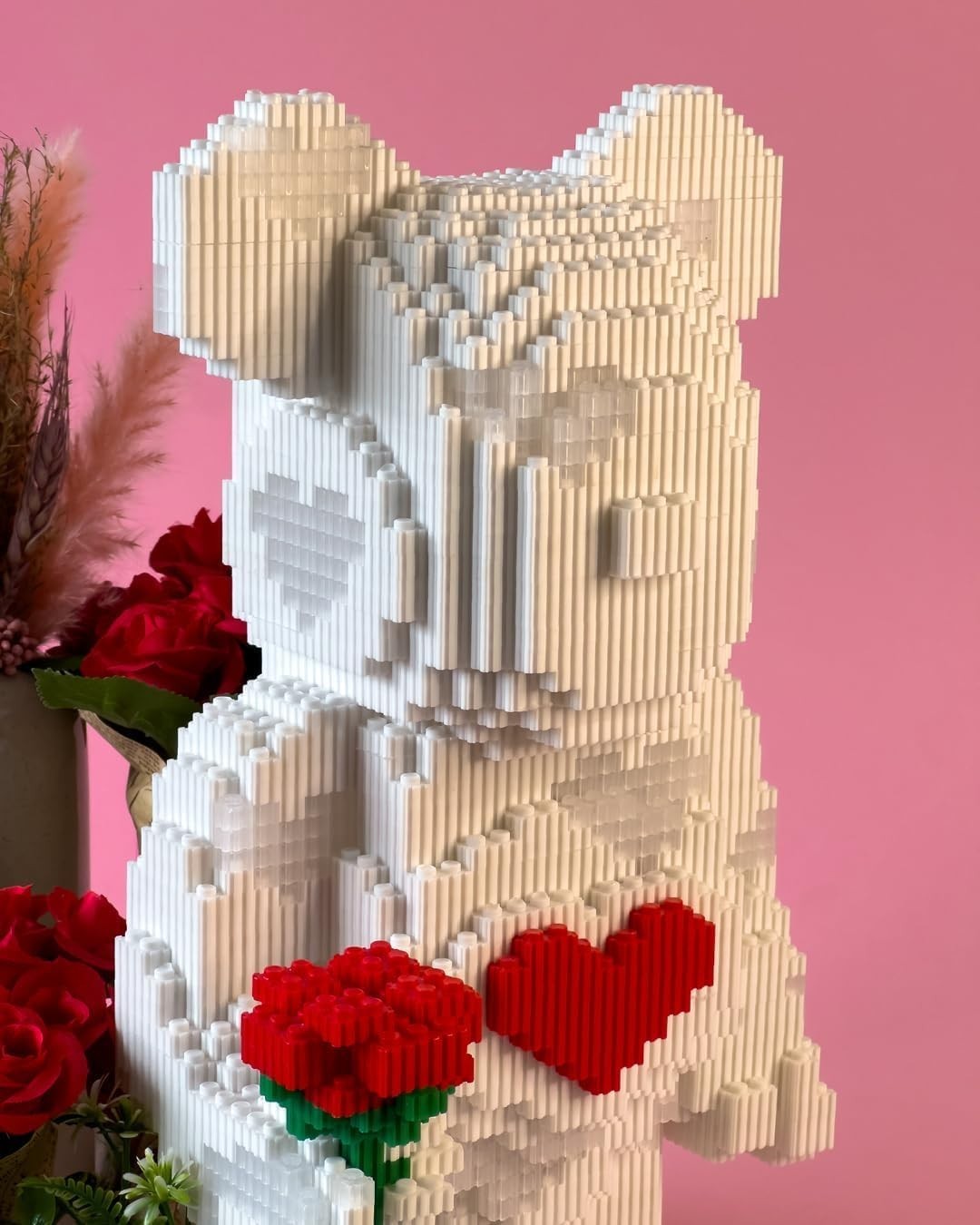 LED Love Bear DIY Building Blocks 5,423 pcs Romantic Gift for Wife Girlfriend