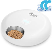 Automatic Wet Food Pet Feeder 6 Meal Timer Stainless Steel Ice Packs