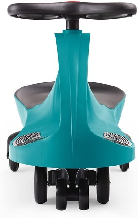 Kids Wiggle Car Ride On Scooter Balance Toy Steering Wheel Teal 120kg