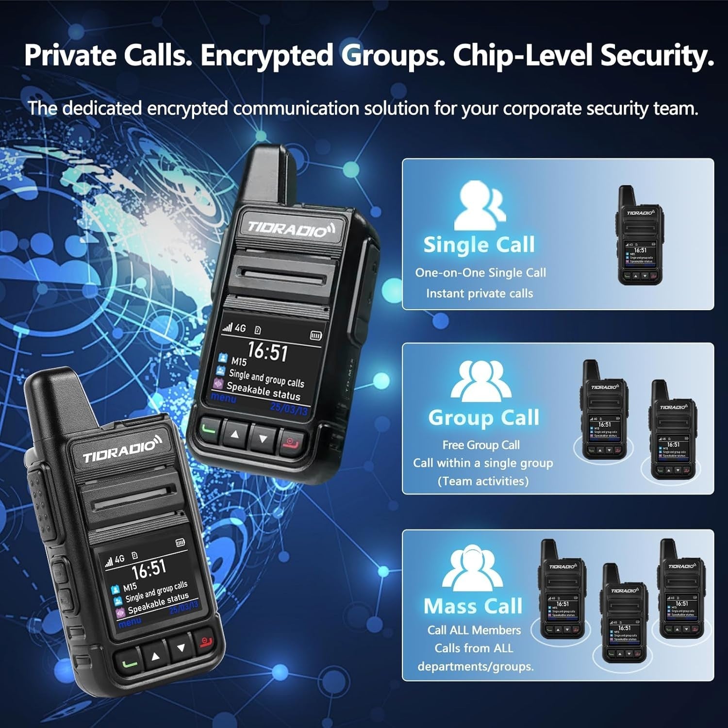 4G LTE POC Walkie Talkies 2 Pack Unlimited Range SIM Data Included
